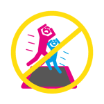 One person per trampoline