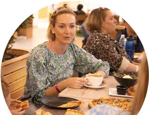 miniBOUNCE Cafe Parents Coffee Pizza