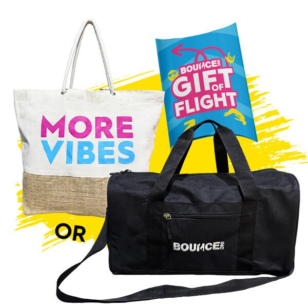 BOUNCE Duffle Bag and Beach Bag with Gift Pack