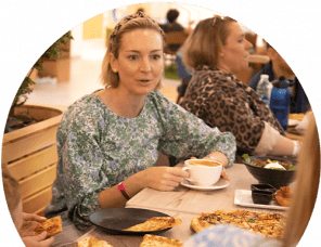 miniBOUNCE Cafe Parents Coffee Pizza