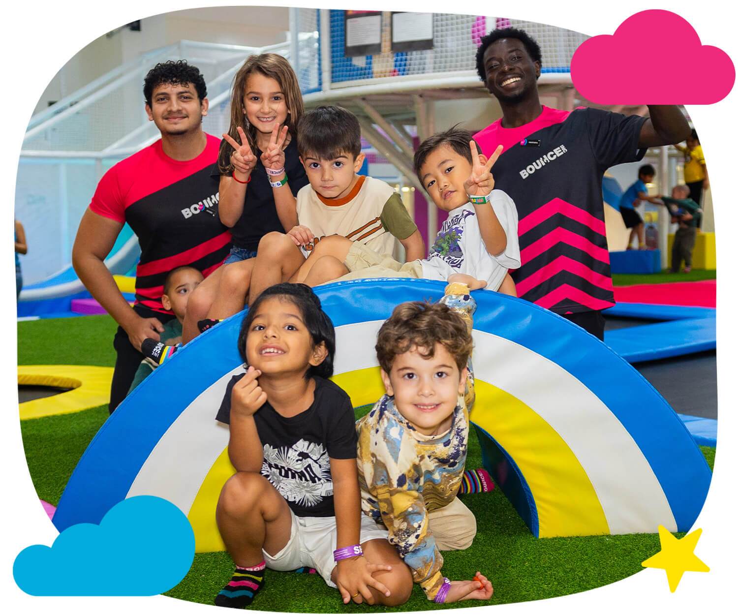 Parties at miniBOUNCE